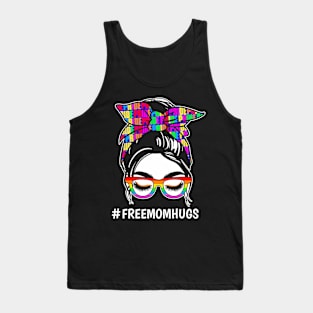 Pride Month Free Mom Hugs LGBT  Flag Tank Top